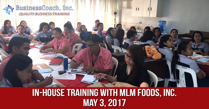 In-House Corporate Training with MLM Foods, Inc. 